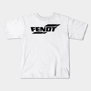 Fendt Tractors Logo Black Kids T-Shirt